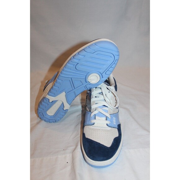 New Balance 550 Men\'s White Blue Grey Suede Leather Athletic Sneakers NEW SZ 8.5 main image 6